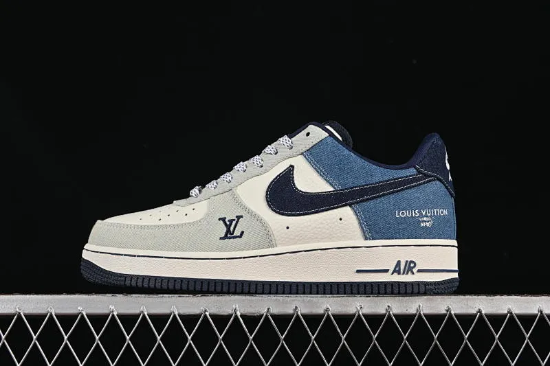 All categories Nk Air Force 1 Air Force series Nk Air Force 1 Low Air Force low top Nike Air Force 1'07 Low LV co-branded spliced ​​denim Air Force 1 low top casual sneakers SC0601-551